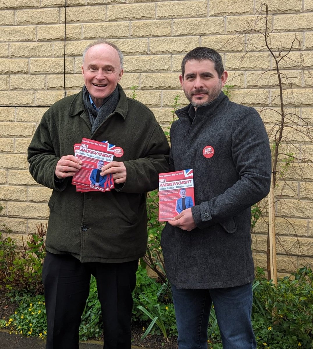 Canvassing with John Grogan today - Tories very unhappy and largely intending to stay at home, a number of switchers however. Despite the rain, it's been an enjoyable day in Steeton!