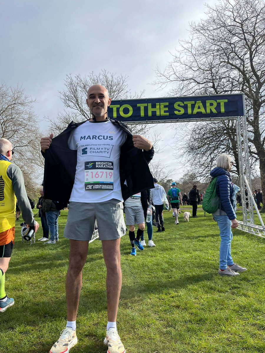 It definitely wasn’t planned but feels incredibly pertinent to be running for the @FilmTVCharity supporting the mental health of Jewish, Muslim & Arab workers in TV on the 6 month anniversary of the Hamas attacks especially with the ongoing humanitarian crisis.