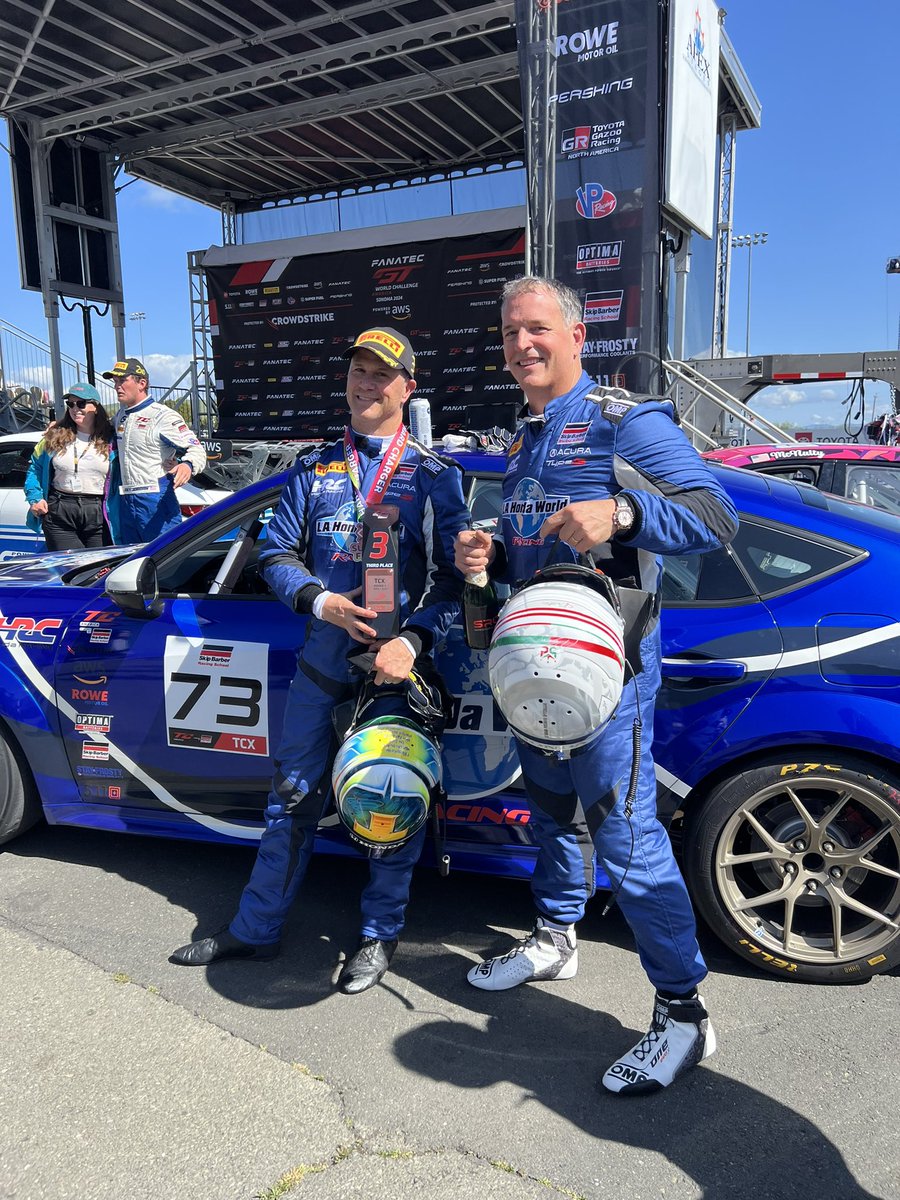 P3 🏆 TCX Race 2 in the Acura Integra Type S @RaceSonoma Congratulations to Mike LaMarra on an excellent drive and also winning the hard charger award 🥇 Thank you to @HondaRacing_US for all the support!