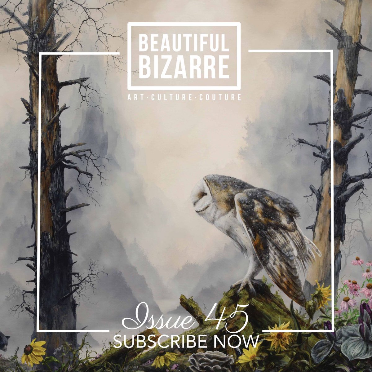 . @mashburn_brian takes us through his creation process in the coming June issue of Beautiful Bizarre art magazine!

Never miss an issue again. Subscribe today > store.beautifulbizarre.net/product/12-mon…

#beautifulbizarre #artmagazine #artist #newcontemporaryart #artinspiration #animalart