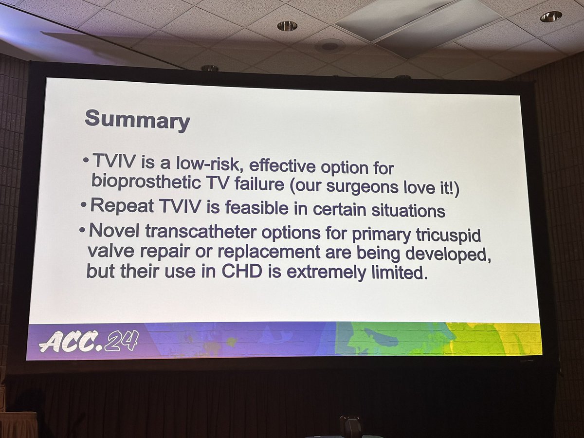 What an interesting TVIVIVIVIV??? case presentation .. Dr. Taggart from Mayo! 
@ACCinTouch #ACC24 #pedscard #ACHD #CardioTwitter