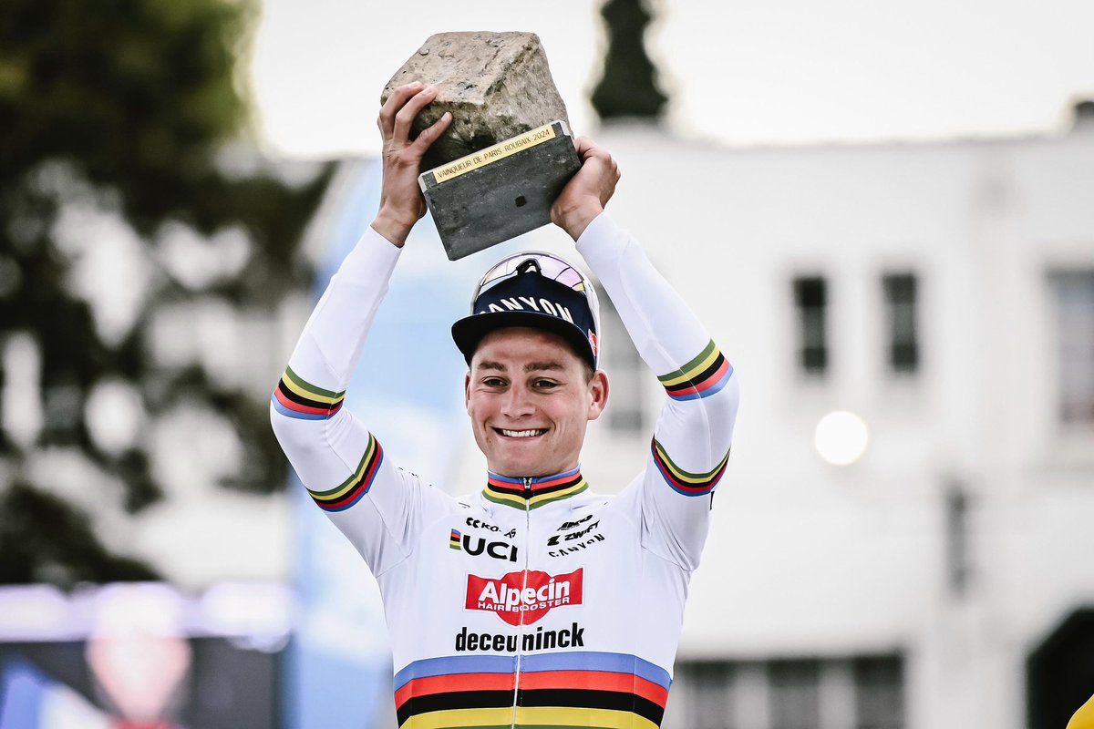 📝 Checklist Mathieu Van der Poel ✅ Milán-SanRemo ✅ Tour de Flandes (X3) ✅ Paris-Roubaix (X2) ❌ Lieja ❌ Lombardía ✅ Mundial Fondo 🌈 ✅ Mundial CX (X6) ❌ Mundial XCO ❌ JJOO