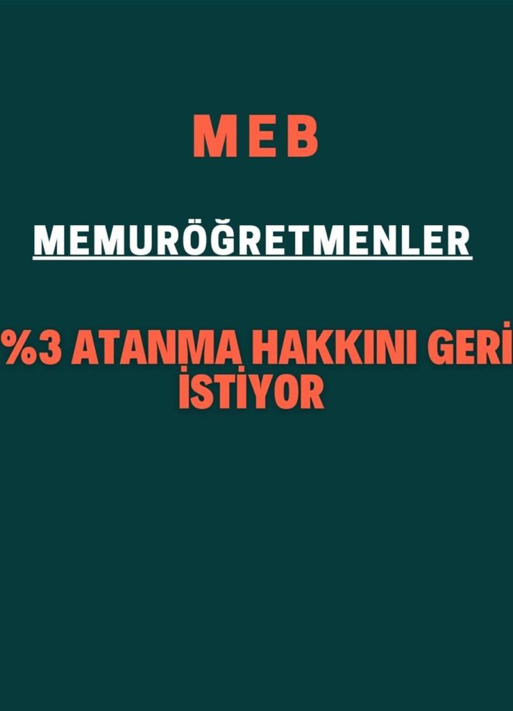 @CSanli_ @AbbasGucluTR @tcmeb @Yusuf__Tekin @mebpgm @egitimajansi @kemalsamlioglu #MemurÖğretmenler