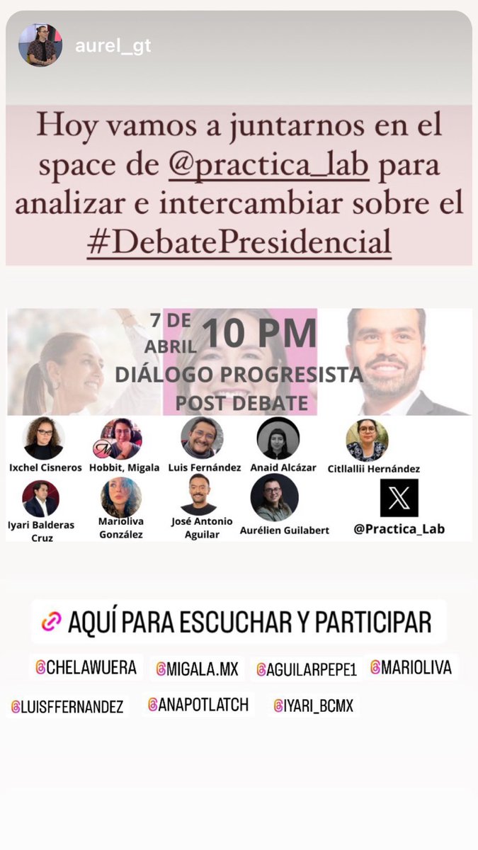 Hoy al terminar el debate presidencial abrimos el diálogo para analizar lo que proponen y profundizar en lo que dejan pendiente. Conéctate en el #space: twitter.com/i/spaces/1kvJp…