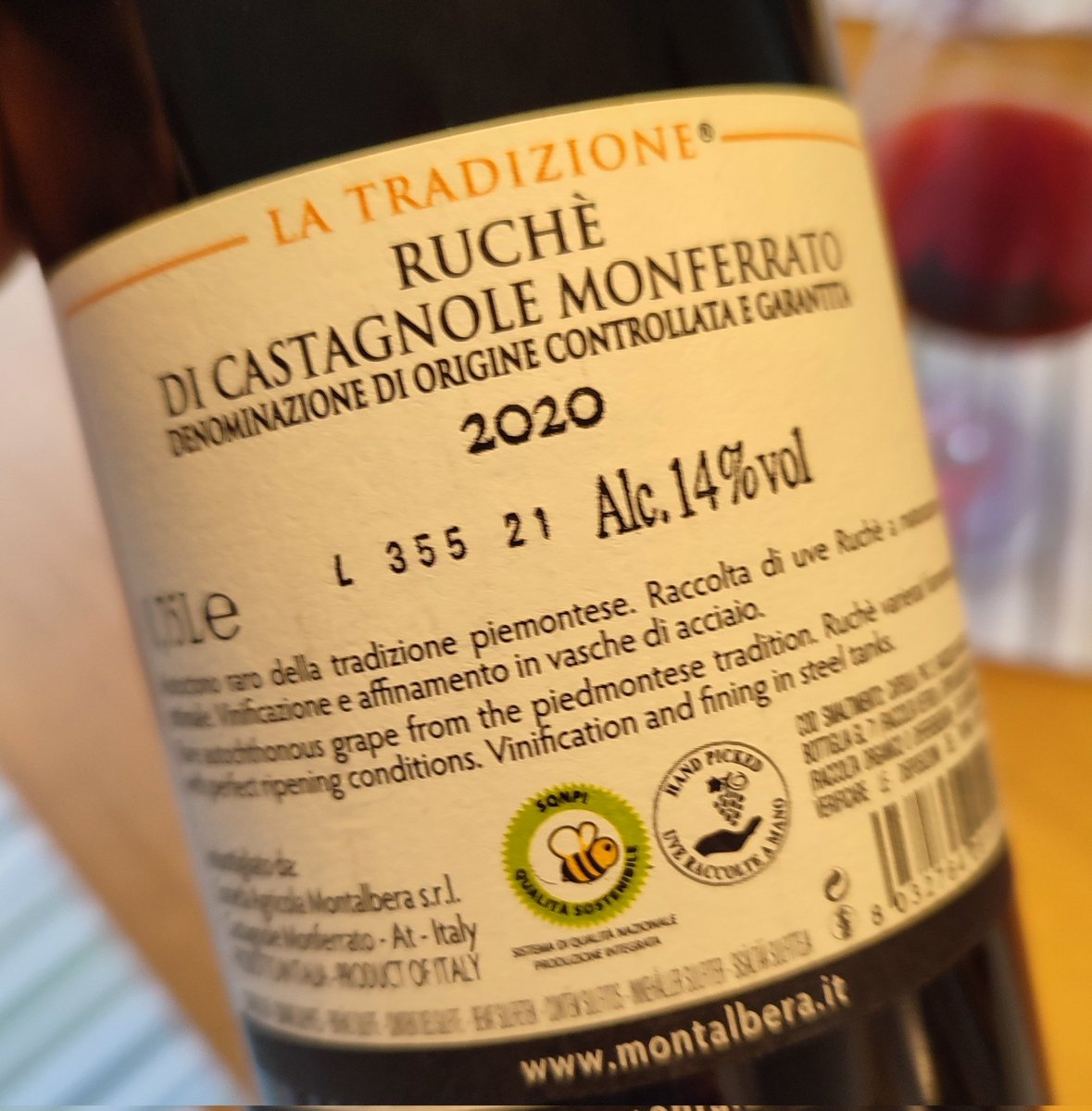 Sunday dinner with a Ruchè from what must be the smallest area for a DOCG A wine that soothes the mind and tickles the palate Piemonte makes some grand wines