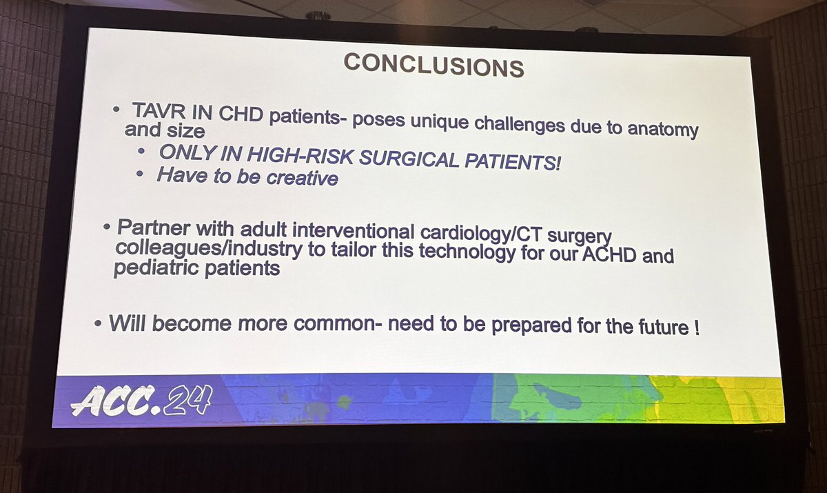 Collaboration!!! That is the key in our world.. 
wonderful learning points from TCH, Dr. Athar Qureshi.
#ACHD #pedscard @ACCinTouch #ACC24 #CardioTwitter