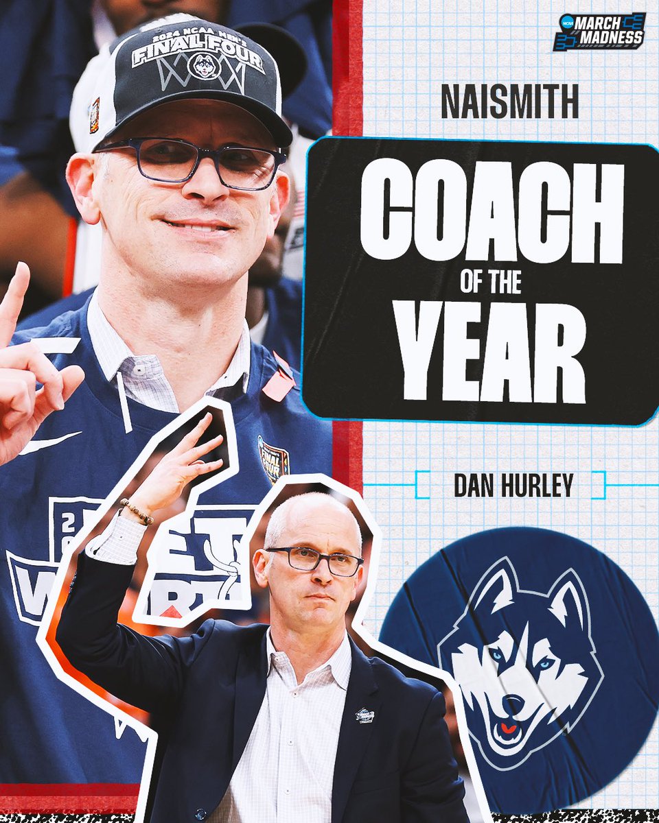 Dan Hurley is your @NaismithTrophy Coach of the Year 👏