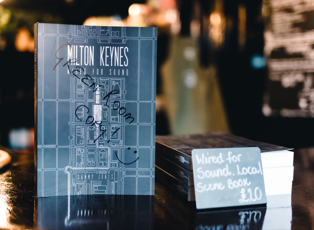 Visit The Green Room @craufurdarmsmk for a caffeine fix and tasty snack, and leave with a copy of Milton Keynes - Wired For Sound. My book is now being stocked at Wolverton's ace meeting space. The perfect fit for a page-turner charting the history of music in the new city ❤️