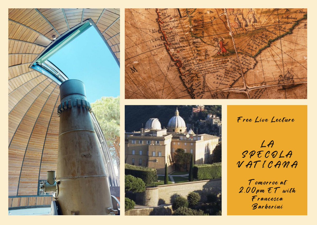MastersRome's tweet image. Today don't miss our FREE live lecture with Francesca Barberini on the Vatican Obeservatory bit.ly/LaSpecolaVatic…
Discover the various stages of the observatory's foundation, which have brought the observation of stars and the sky from the Vatican Hill to Mount Graham!