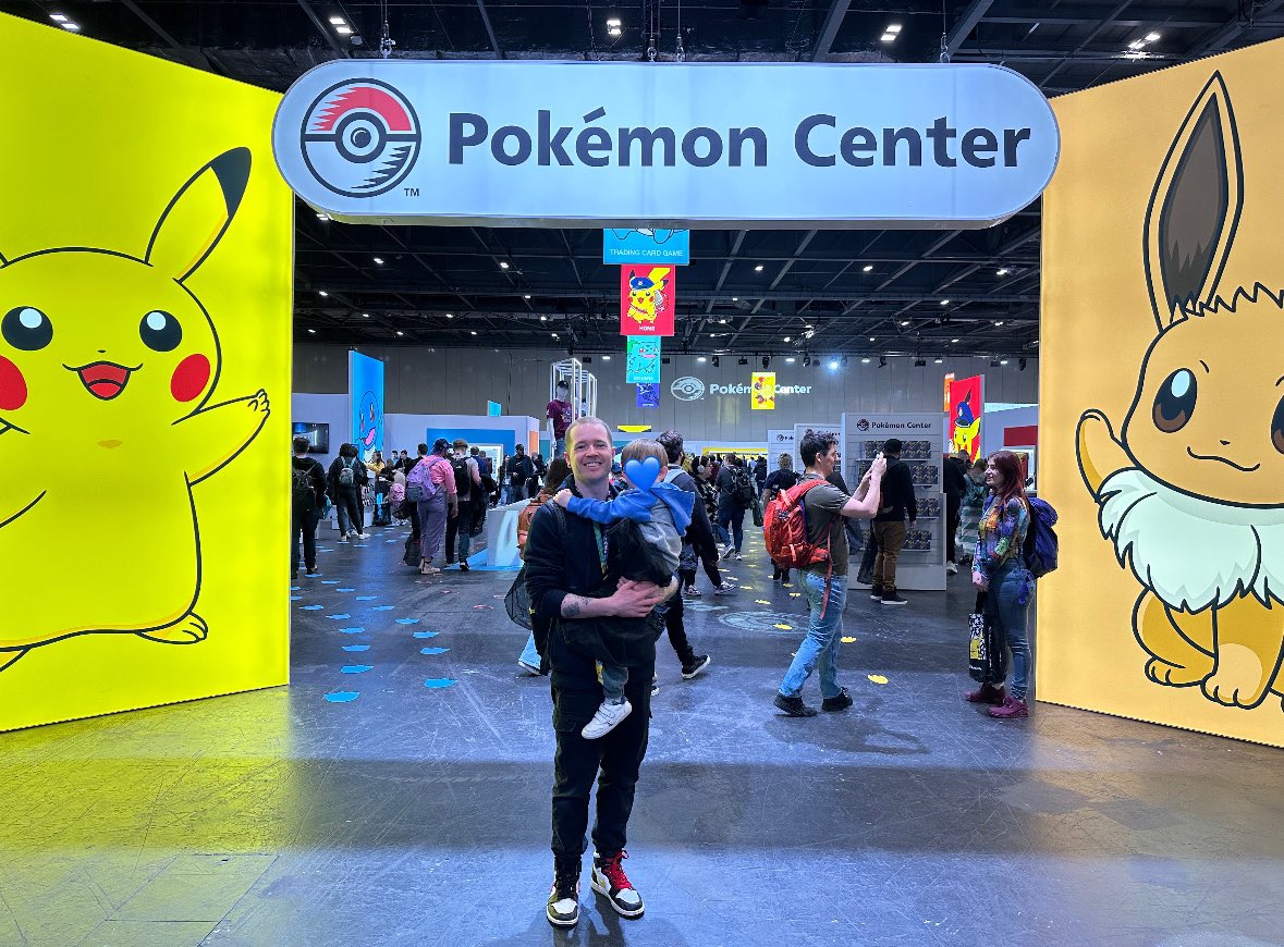 Took the kiddo to the Pokémon Center today. Like father, like son, he loves Pokemon 😂💙