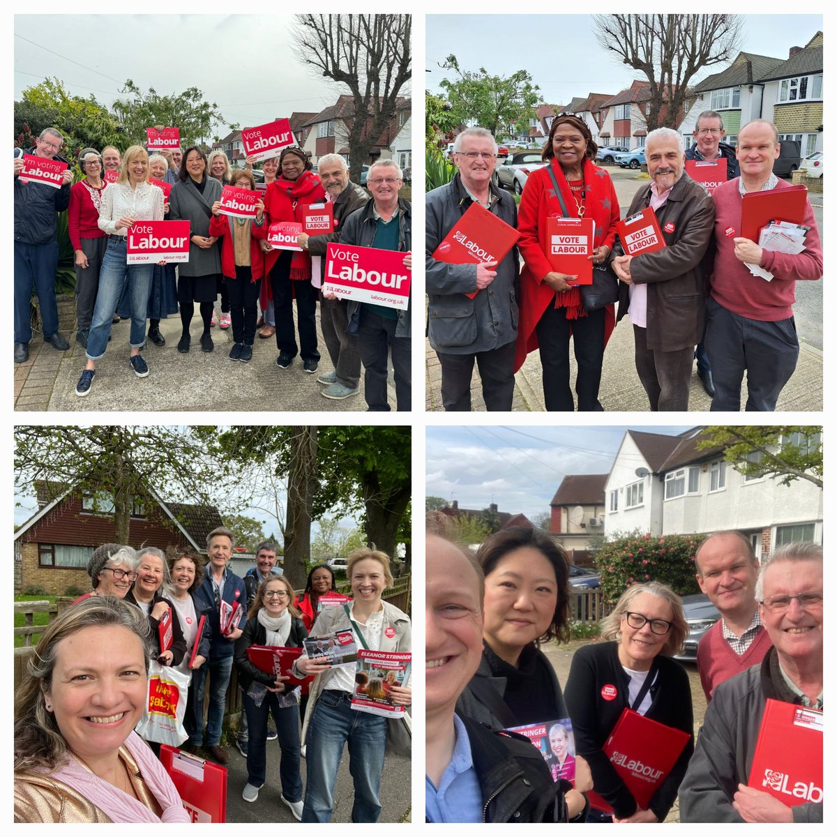 Some more shots of our teams from yesterday when we knocked on over 1,000 doors in Motspur Park and Old Malden. Great conversations, great reception.