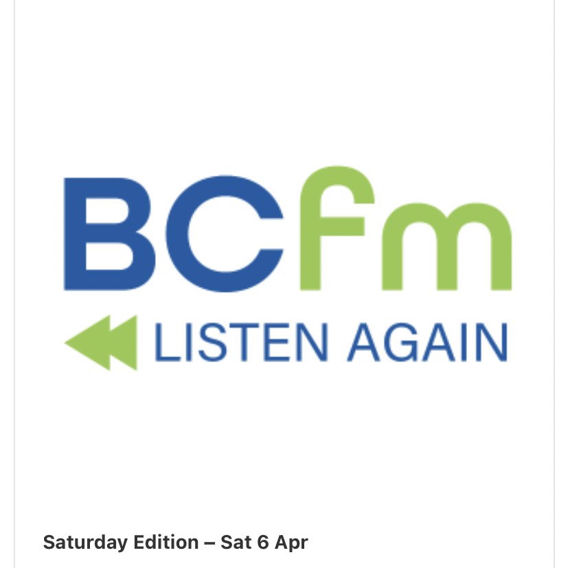 1/2 We were on @BCfmRadio yesterday talking about our Bristol-based sound walks which feature in this year’s @briswalkfest programme. Listen again here if you missed it: choose Saturday edition 6 April from 29mins 30secs. bcfmradio.com/listen-again