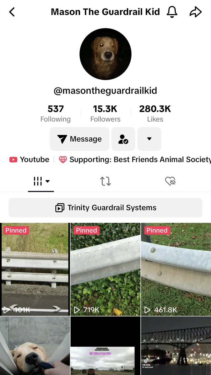anniierau's tweet photo. the best tiktoker is Mason The Guardrail Kid, a little dude who inspects guardrails and reports violations to the Pennsylvania Department of Transportation. I find it genuinely moving to see people find infinity in the mundane https://t.co/bibvoxgSr0