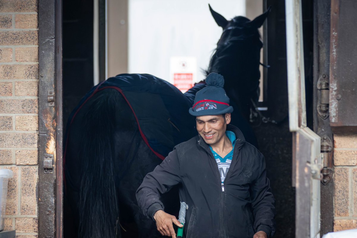 All smiles at evening stables! 🐎💪🏼 #SomervilleLodge #HappyTeam