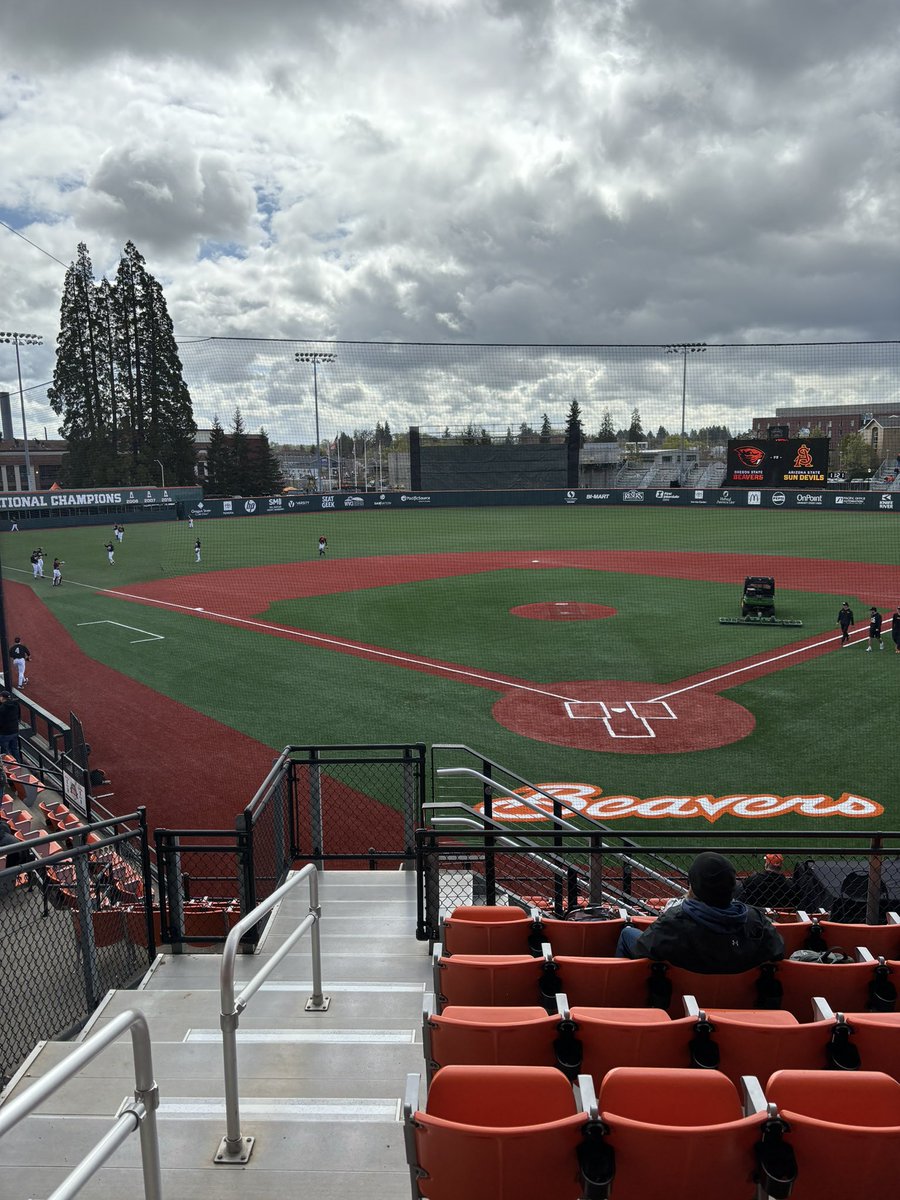 Hey @ASU_Baseball fans - we’re a little delayed in getting on the air, but we’ll be on in time for first pitch here in Corvallis on @KDUSAM1060