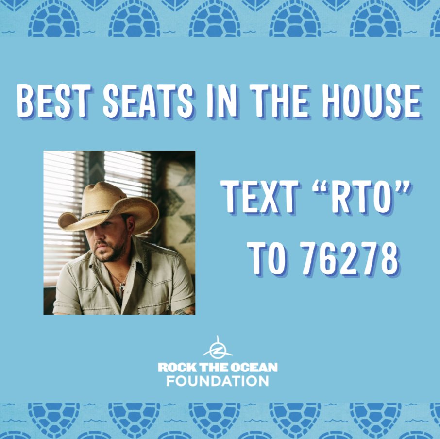 Tonight looks good on you... in the BEST SEATS IN THE HOUSE for Jason Aldean! You can either bid in our auction or buy a raffle ticket for as low as $5! 📱 🎸 Text 'RTO' to 76278 for your chance to roll like a rockStar for Jason Aldean. Good luck!