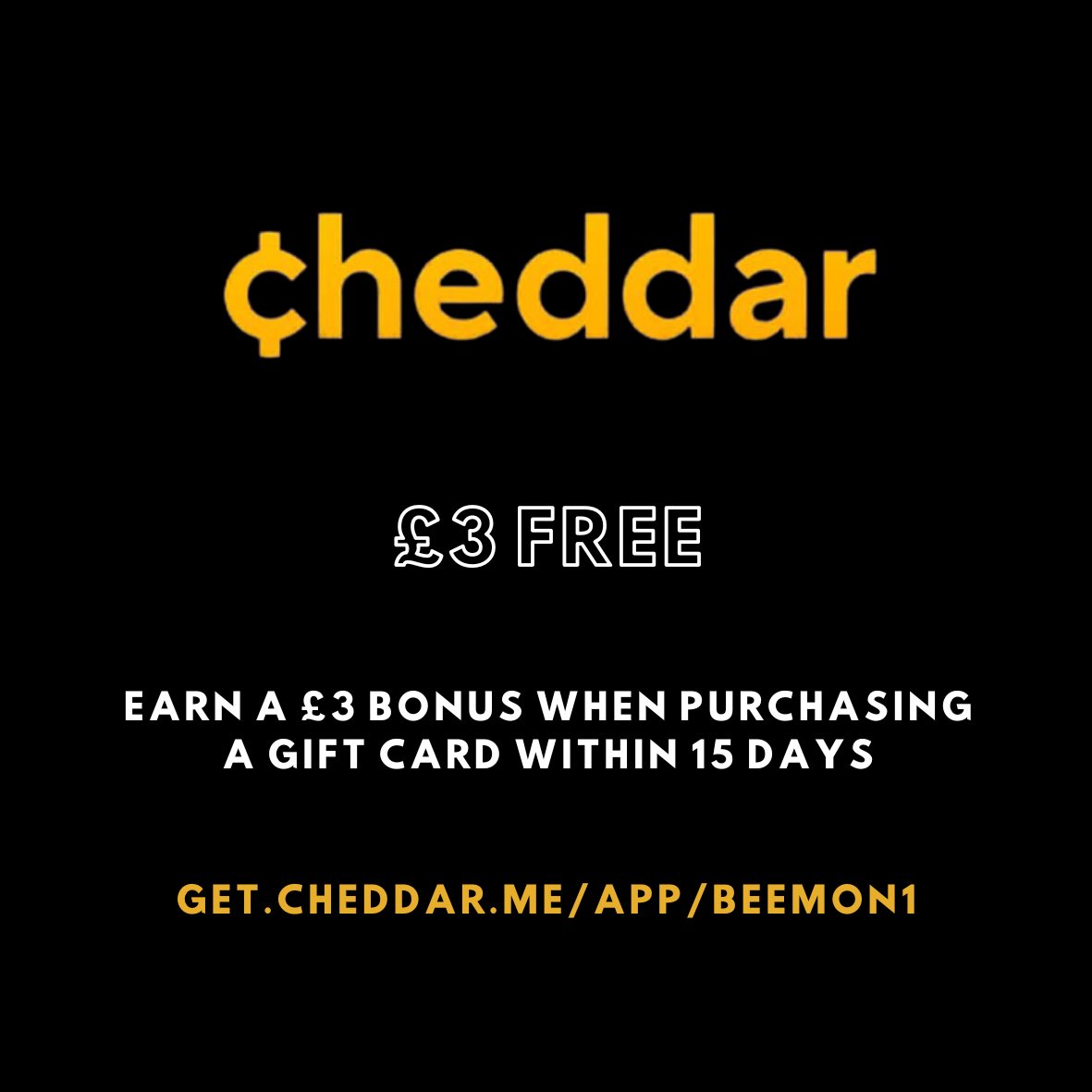 MoneyReferrals's tweet image. Connect your bank account through open banking to @cheddarpay to earn automatic cashback!!

Earn a £3 bonus when you download the app &amp;amp; purchase a gift card this week 👇

get.cheddar.me/app/BEEMON1