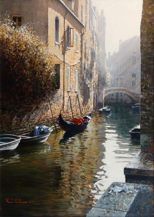 Venice
By : Raffaele Fiore (b.1961)
Italian painter