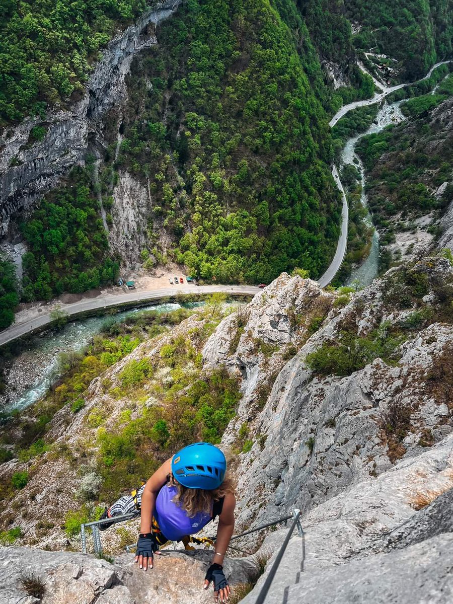 PejaTourism's tweet photo. 😍 Some say, what can we do in Peja, but Rinor and the group spend the day full of adventures on the via ferrata 🧗‍♀️, experiencing the fascinating views from the Rugova Gorge 🌟🥇🇽🇰
°
Inata: @rinorkadria
#visitpeja #pejatourism #peja #kosova #visitkosova #viaferratapeje https://t.co/yudKP18qCd