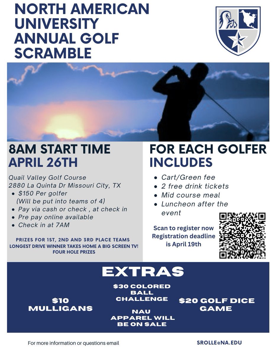 Join us this month at our 2nd annual golf scramble 🏌️‍♂️ Sponsor a hole, or just come out and have a great time! We can’t wait to host you all #ForTheH 🐎