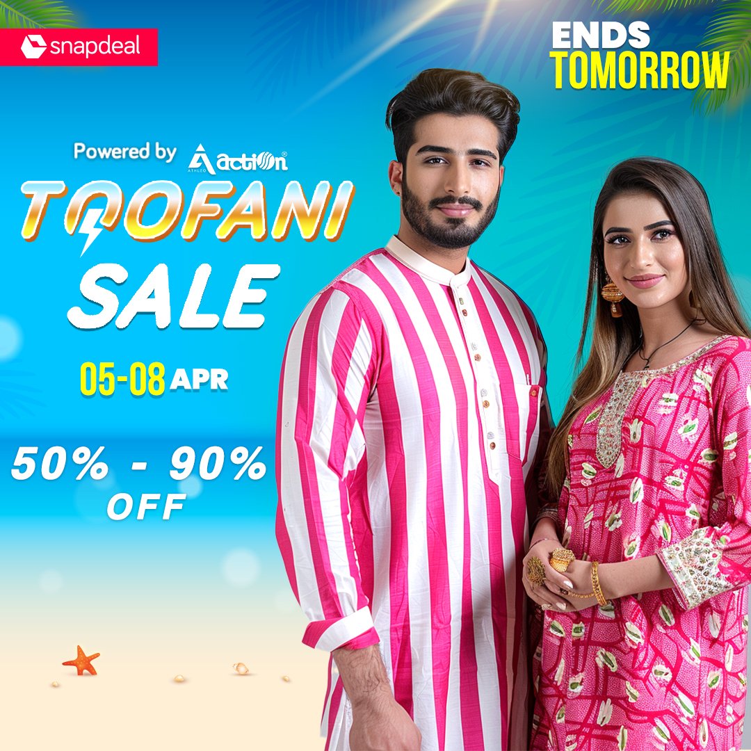 Toofani Sale ending tomorrow! START SHOPPING #sale #toofanisale #onlineshopping #shopping #ShopNow