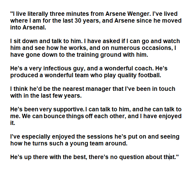 RIP Joe Kinnear, this is what he said about Arsene Wenger: