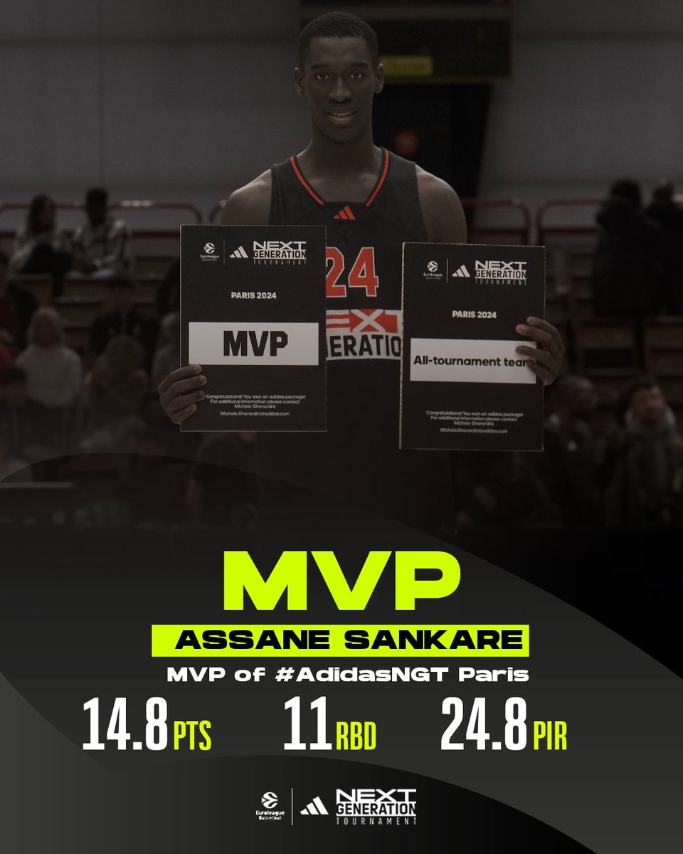 The MVP of #AdidasNGT Paris... 

Assane Sankare of U18s Next Generation Team Paris, dominated in every sense of the word!