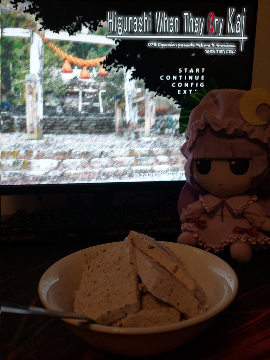 Ice cream and Higurashi with Patchy