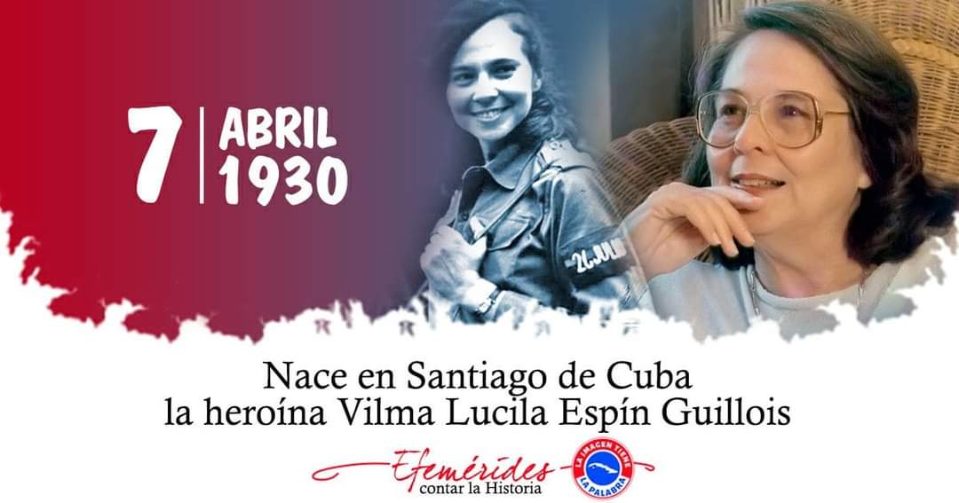 #VilmaVive como Heroína de la Revolución en la Sierra y el Llano, en su huella indeleble en varias generaciones de cubanos y en especial en las mujeres, por cuya emancipación luchó toda su vida.