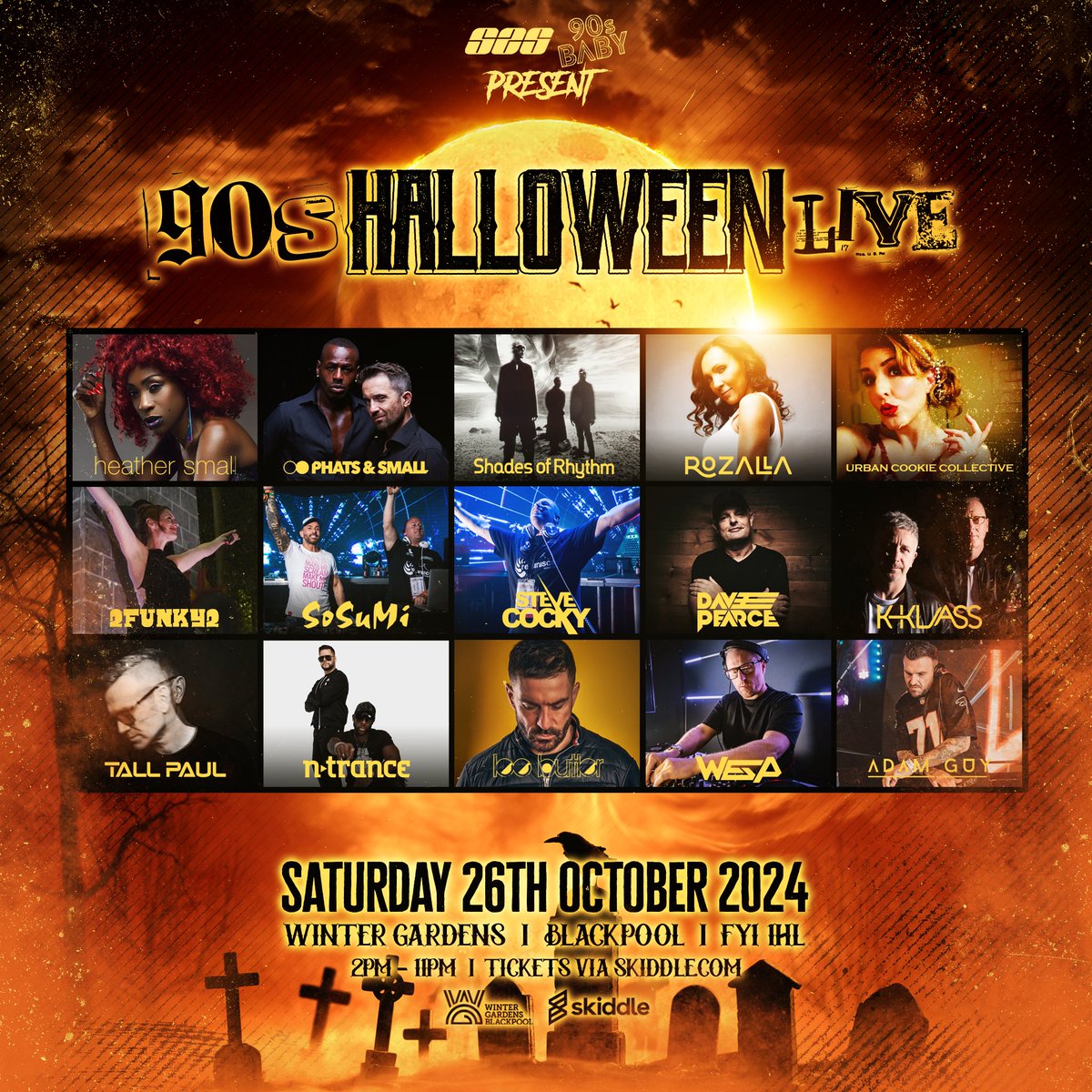 Stacked Halloween line up coming to @WGBpl on 26th October 🙌🎉🎃 Tickets only £25 from S2Sfest.co.uk