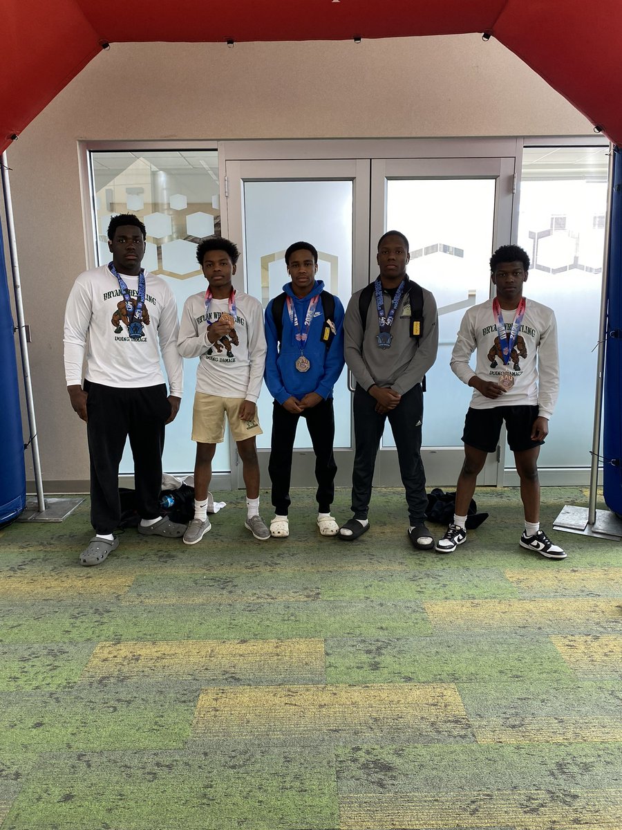 Can not begin to explain how proud I am of these boys. Tough competition breeds tough wrestlers! We walked away with 2 All-Americans for the Bears! Shout out to LBH, Goofy, and Ahmir for attending on short notice M&M 7-1 AA Khy’Ree 6-2 AA Ahmir 3-5 LBH 2-6 Goofy 2-6 #GOBEARS