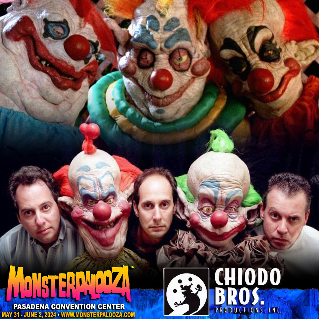 #KillerKlownsFromOuterSpace, #Critters, #PeeWeesBigAdventure, #TeamAmerica... The Chiodo Brothers will be at #Monsterpalooza at The Pasadena Convention Center! *The #ChiodoBros will be in attendance Friday & Saturday only. For tickets, click here ➨ eventbrite.com/e/monsterpaloo…