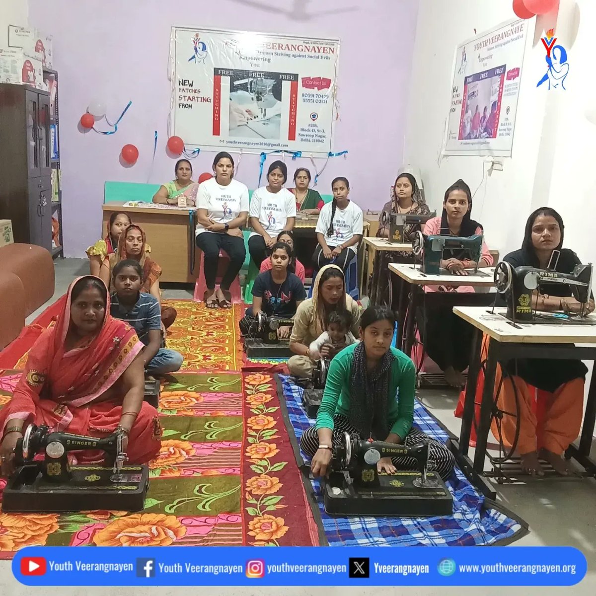 Our free stitching and make-up courses at Swaroop Nagar, Delhi, are still open for enrollment. Any woman or girl willing to start their journey to financial independence can join! #WomenEmpowerment #EmpoweringWomen #EmpoweringU #SkillDevelopmentProgram #Skilladevelopment #Skill