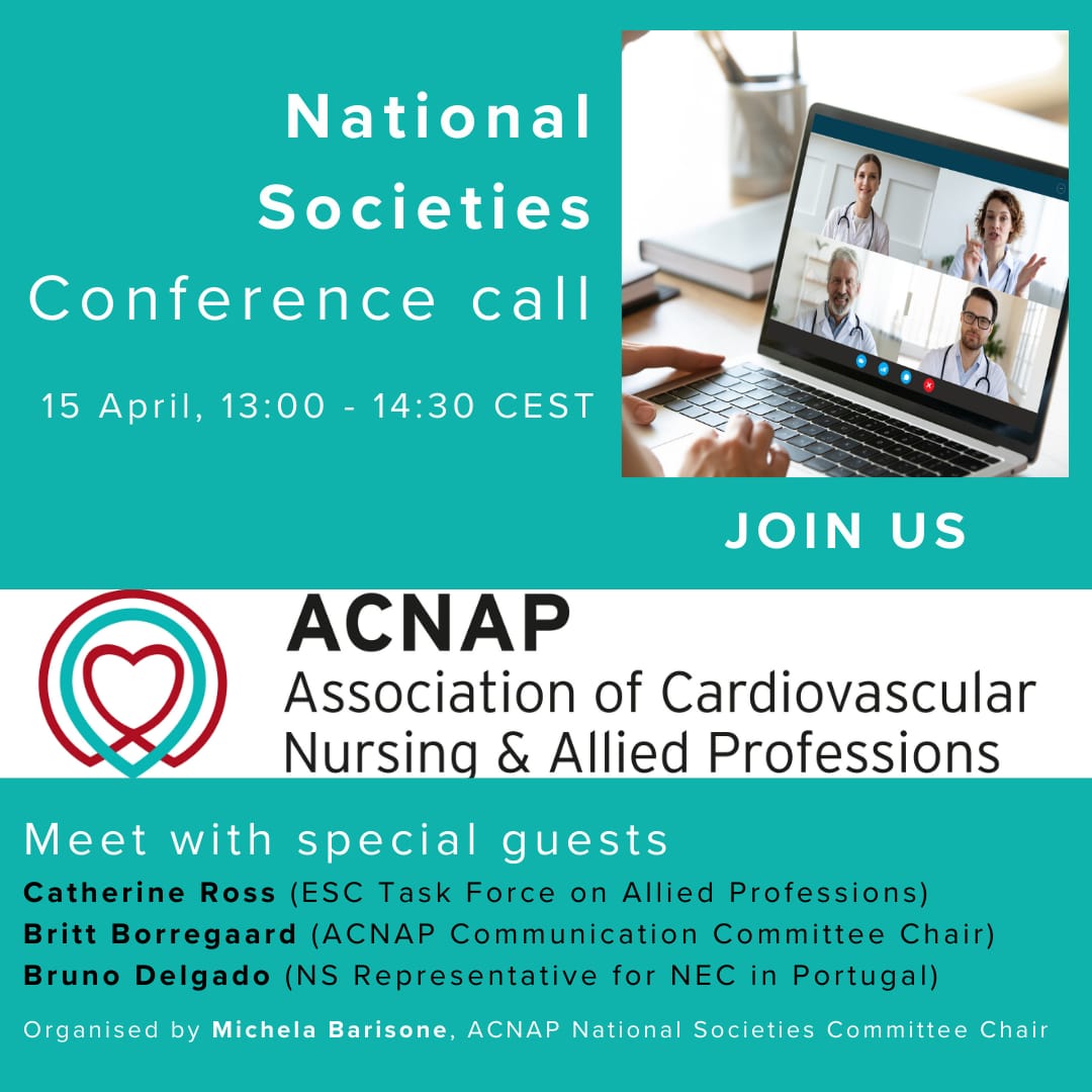 ACNAP NS Conference Call This is an important event open to all. This event will focus on multidiscinary as a professional strengh through the ACNAP perspective. Special and esteemed guest will be with us: Prof. Catherine Ross Prof. Britt Borregaard Dott. Bruno Delgao