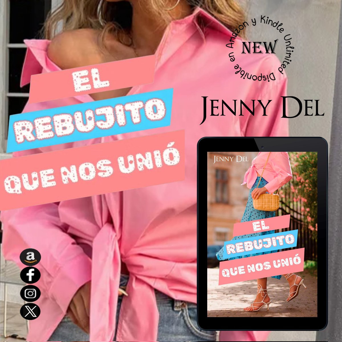 NOVEDAD 💕💯 El rebujito que nos unió ❣️⏩ leer.la/B0CXRC28XD Todas las #novelas de la autora en: ❣️⏩ relinks.me/JennyDel @ChicasTribu #jennydelautora #novedad #Kindle #Amazon #KindleUnlimited #ficcion #comedia #romantica #LibrosRecomendados #LecturasRecomendadas