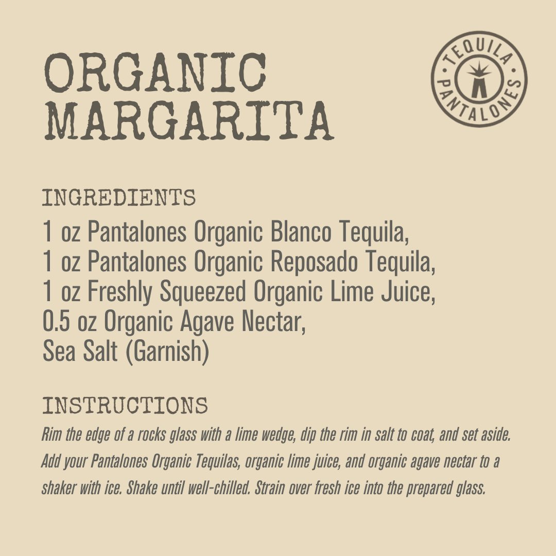 Y’all know we never mess around with junk - we like to keep things au naturel, from our tequila to our cocktails. Introducing our Organic Margarita, made with only the freshest and finest lime, agave, and tequila out there. 🥃