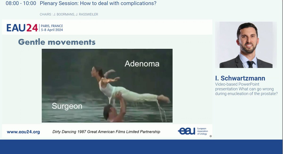 How to prevent complications? » #HoLEP enucleation is a dance between the surgeon and adenoma ». Every step, every move counts in this delicate interaction. #SurgicalArtistry #EAU24 @Uroweb