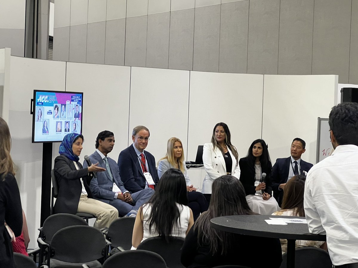 Finding harmony in the symphony of parenthood and cardiology is one of the extraordinary sessions in ACC currently happening in the WIC lounge. @SrihariNaiduMD @KTamirisaMD @DrRosanel @NausheenAkhtar @drmalissawood @DrEugeneYang @ACCinTouch @txchapteracc #ACC2024 #SoMeAmbassdor