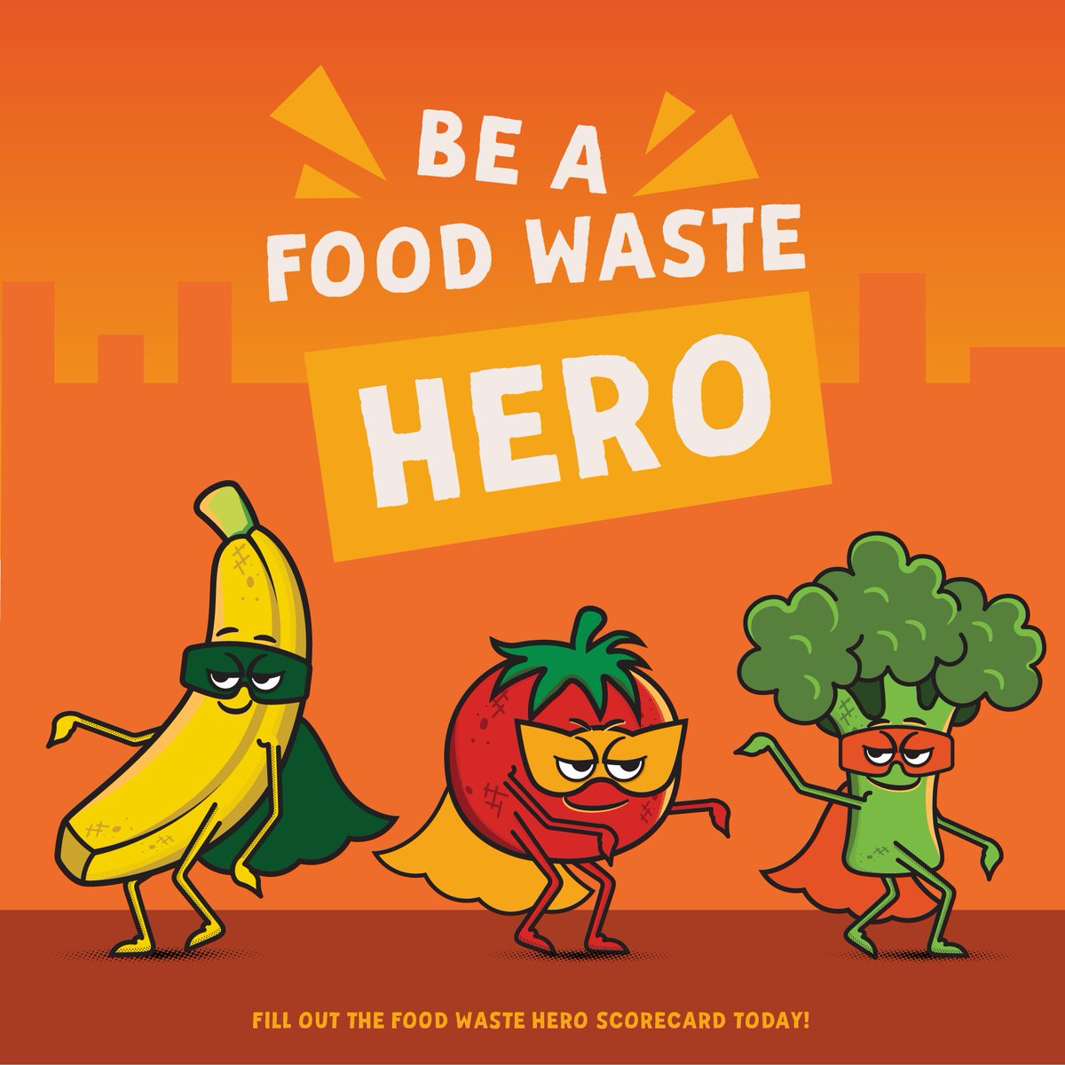 It’s the final day of Food Waste Prevention Week 2024! 🎓 Were you a Food Waste Hero this week? Be sure to check out the Food Waste Hero Scorecard at FoodWastePreventionWeek.com, tally up your score, and choose your next food waste fighting action! #beafoodwastehero #FWPW