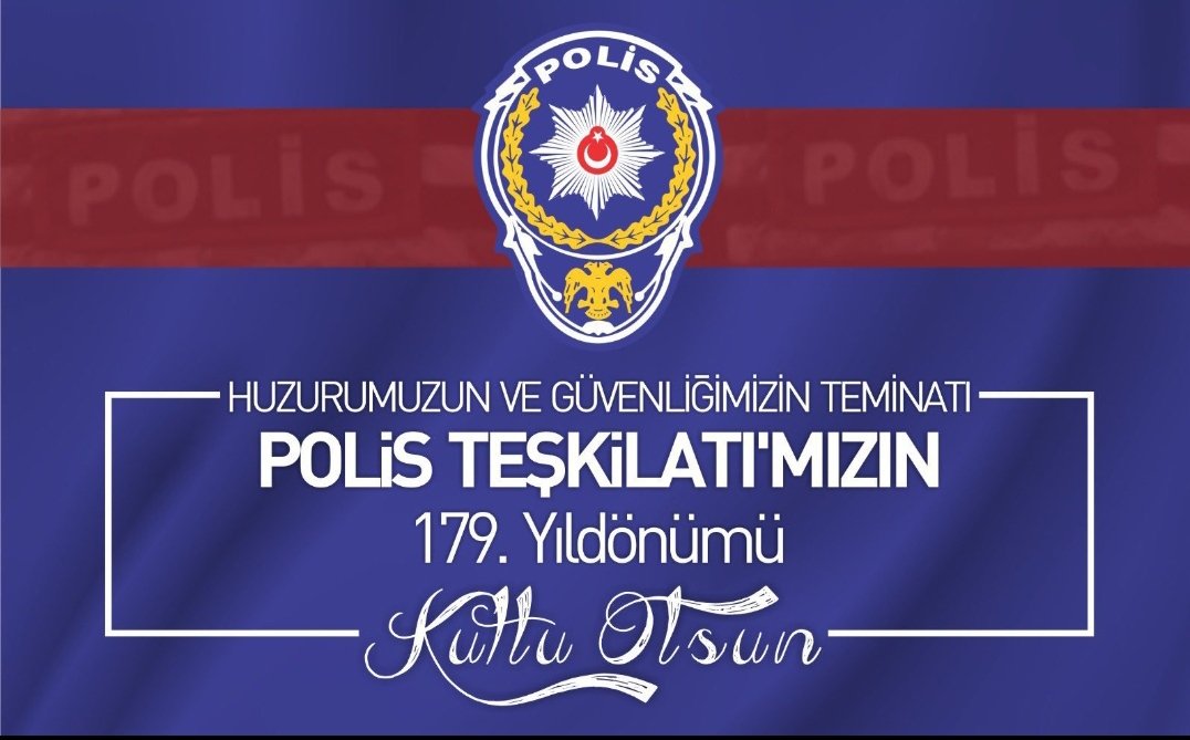 Huzur ve güvenliğimiz için 179 yıldır her koşulda özveriyle, kararlılıkla görev yapan Türk Polis Teşkilatımızın kuruluş yıldönümünü ve Polis Haftası’nı kutluyorum.Kahraman Şehitlerimizi rahmetle, Gazilerimizi şükranla anıyorum.

#PolisTeskilatı179Yasında 🇹🇷