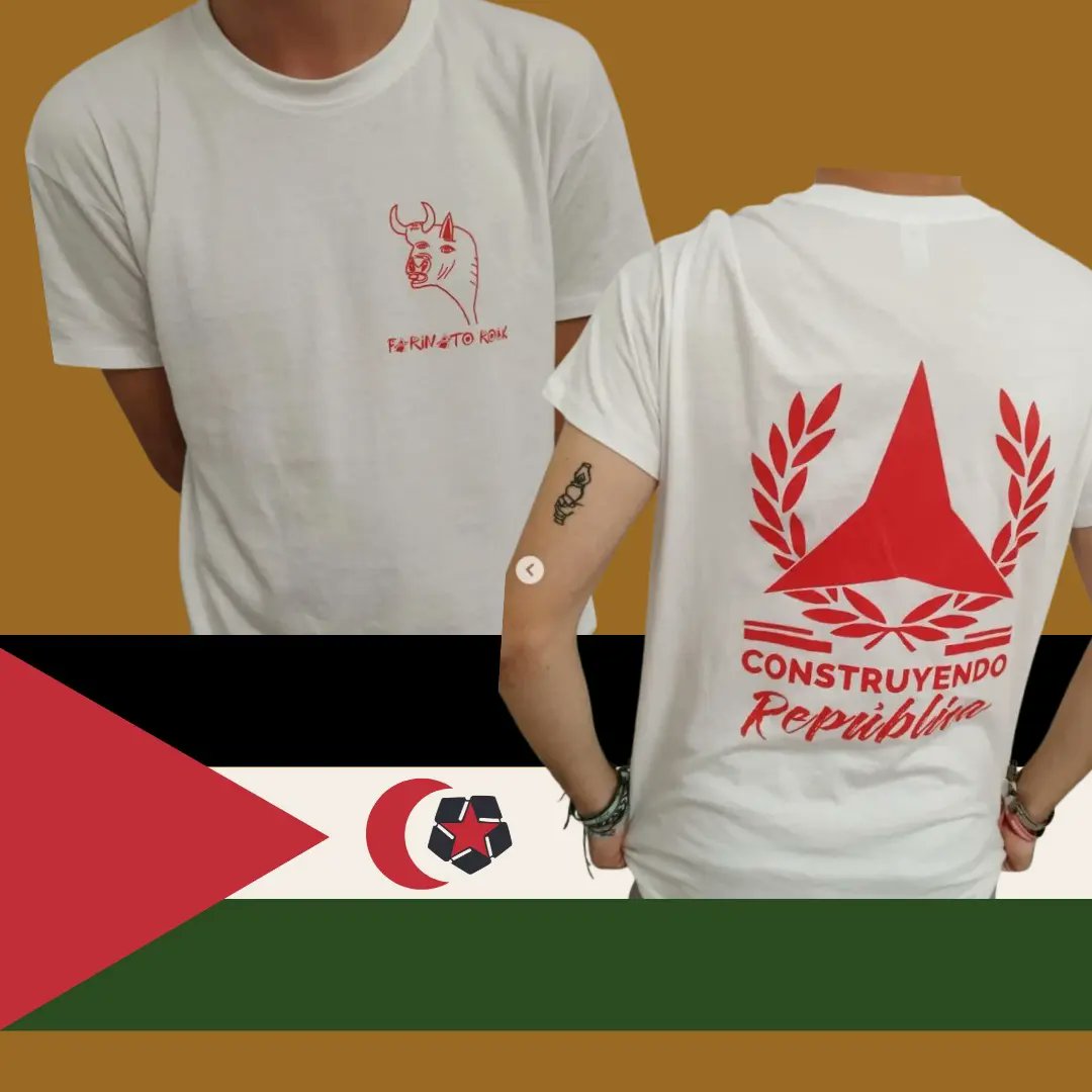 SORTEO 1 PACK (Camiseta + Bandera)

✊🏼Este año celebramos el día de la República recordando que el Sáhara Occidental,  actualmente se encuentra ocupado por Marruecos, y es el último territorio no autónomo del continente africano, puesto que su descolonización no se ha producido.