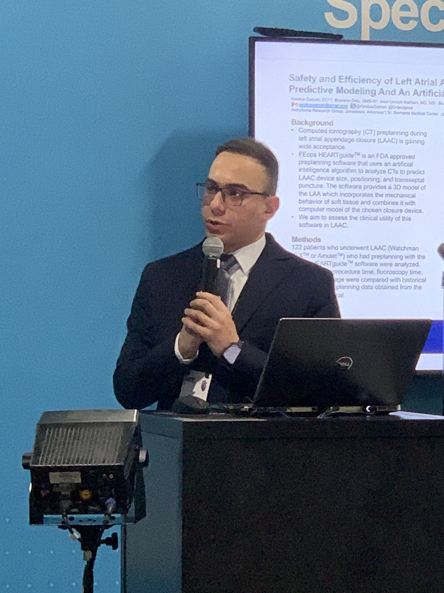 Another great opportunity to present @ACCinTouch moderated sessions! 🫀
The presentation was about Safety and Efficiency of using AI in preplanning of LAAC 
#ArrhythmiaResearchGroup 
@Drdevignair @bkdoty @ArunUMahtani @DrBridgetLee @DrBrider @aalhindiF 
#ACC24 #LAAO #AI #Epeeps