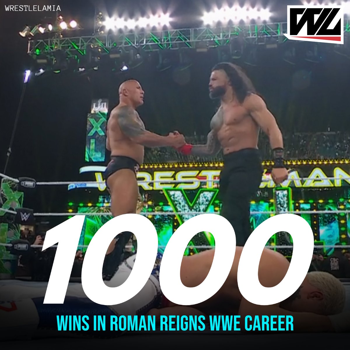 Last Night Roman Reigns Marked His 1000th Victory In WWE Career.
#WrestleMania #WrestleManiaXL #WrestleMania40 #RomanReigns #TheBloodline #TheHeadOfTheTable #TribalChief