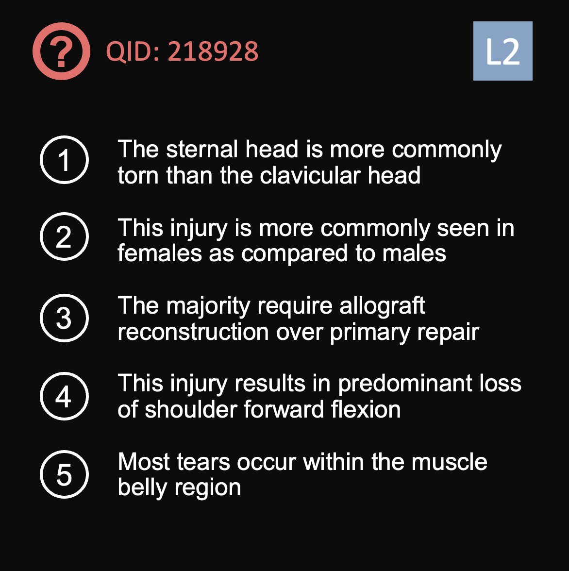 Can you answer this daily question from our Free QBank correctly? QID: 218938 Comment your answer below, then check to see if you got it correct by clicking the link below to see the answer & explanation. bit.ly/43JaPw1 #orthotwitter #MedTwitter