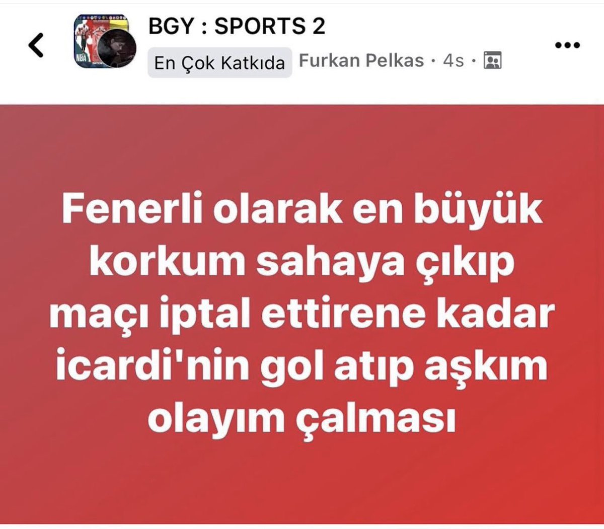 Galatasaray Fenerbahçe derbisi öncesi bir Fenerbahçeli taraftarın yazdıkları gerçek oldu!