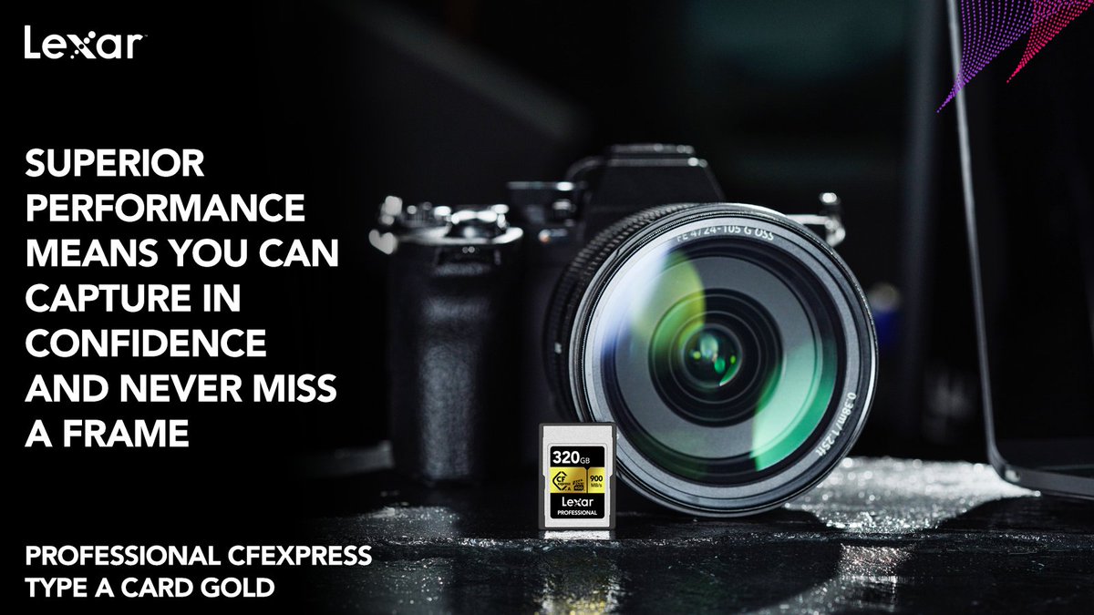 Capture more high-quality images and videos without switching cards.

The Professional CFexpress Type A Card GOLD Series is available in capacities up to 320GB 📸