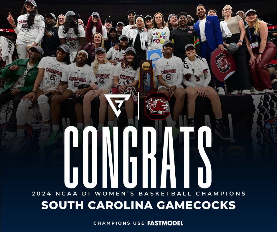 FMS_Software's tweet image. What a historic @MarchMadnessWBB! 

@FastModel is elated to congratulate @GamecockWBB on their victory in the NCAA DI Women&apos;s Championship 🏆👏

#ChampionsUseFastModel #WFinalFour #NCAAW