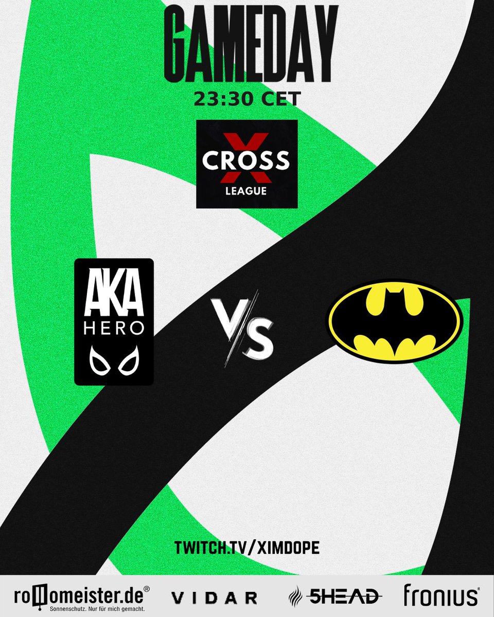 🚨 GAMEDAY 🚨 Today at 23:30 CET we are facing the @gotham_aa in our first Group-Stage Game of the @Cross2KLeague League! Stream: twitch.tv/ximdope - #BEAHERO