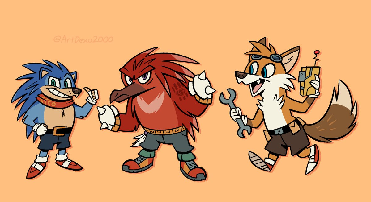 I gave Team Sonic a try! 🦔 Pretty interesting to redesign, considering most Sonic characters bear minimal resemblance to their actual species :P