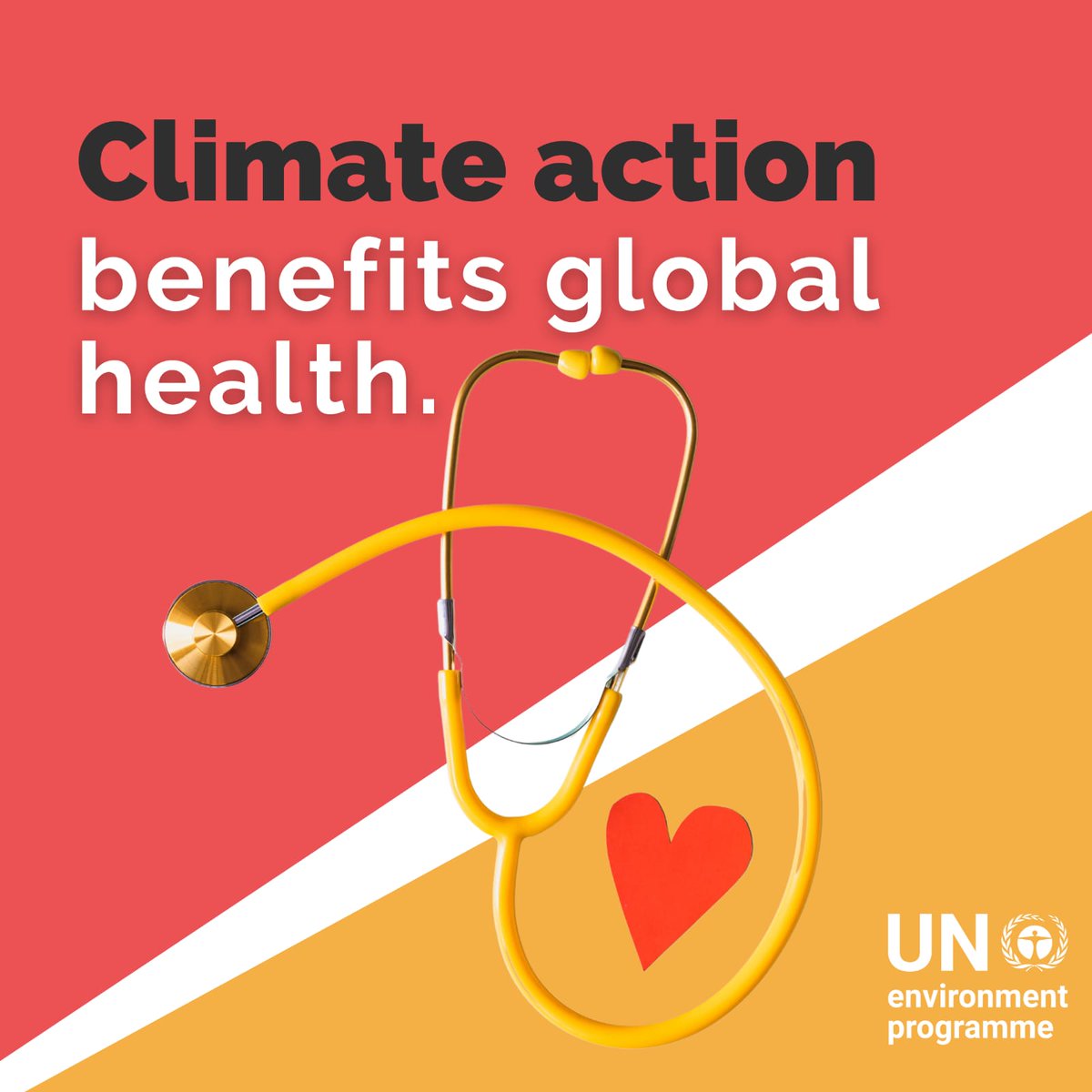 It's World Health Day! The climate crisis threatens the essential ingredients of good health: 💨 clean air 💧safe drinking water 🥣 nutritious food supply 🏘️ safe shelter ➕ more Tips for action on here: unep.org/interactives/t… Credits : UN Environment Programme